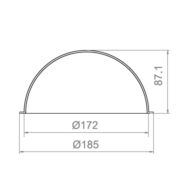 6.7 inch Dome Cover 